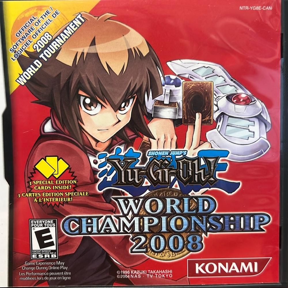 Nintendo DS Yu-Gi-Oh! World championship 2008 yigioh game konami